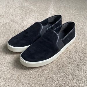 Vince Preston Suede Slip-On Sneakers
